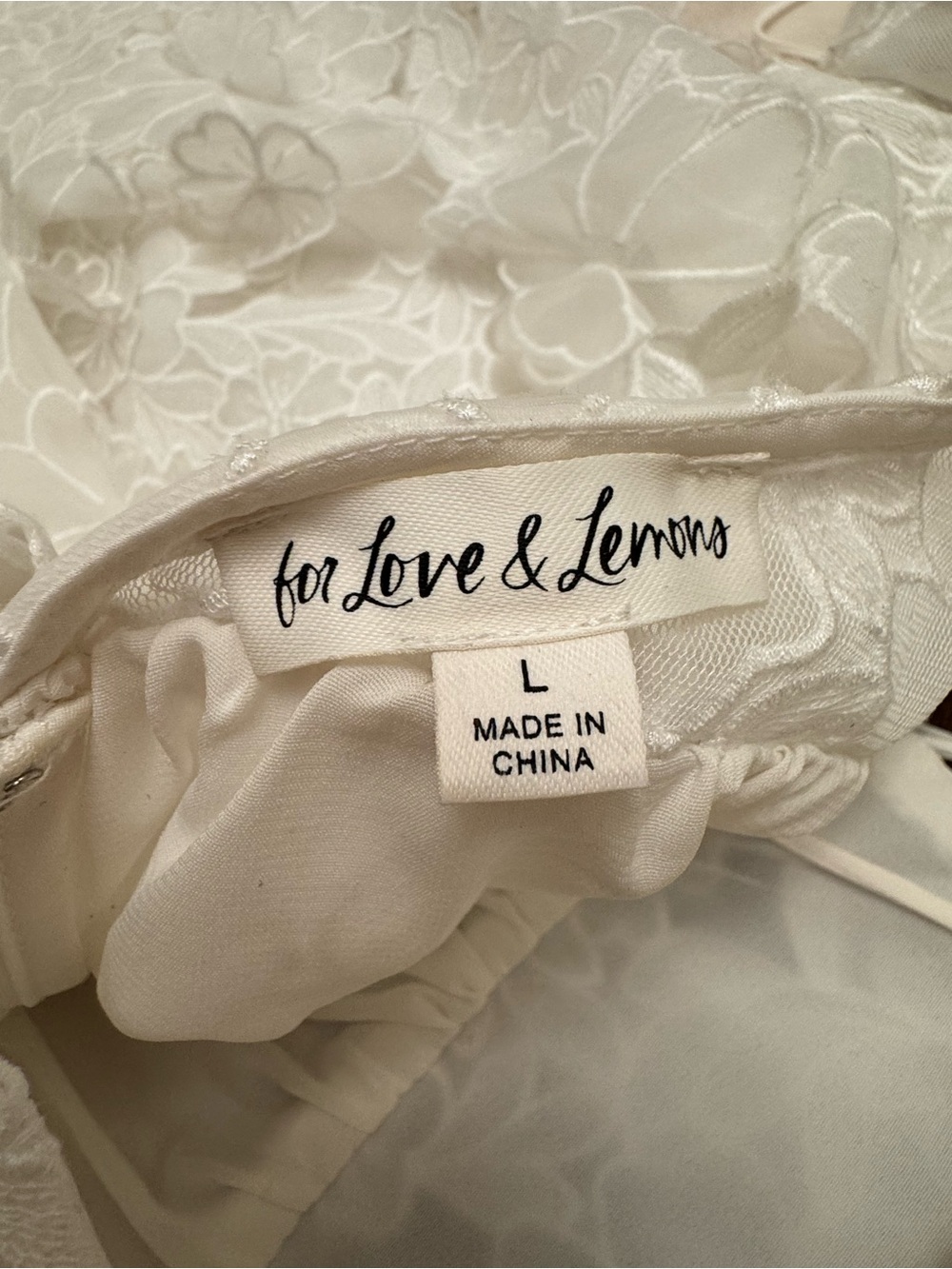 For Love & Lemons White Lace Leighton Dress - Picture 3 of 7
